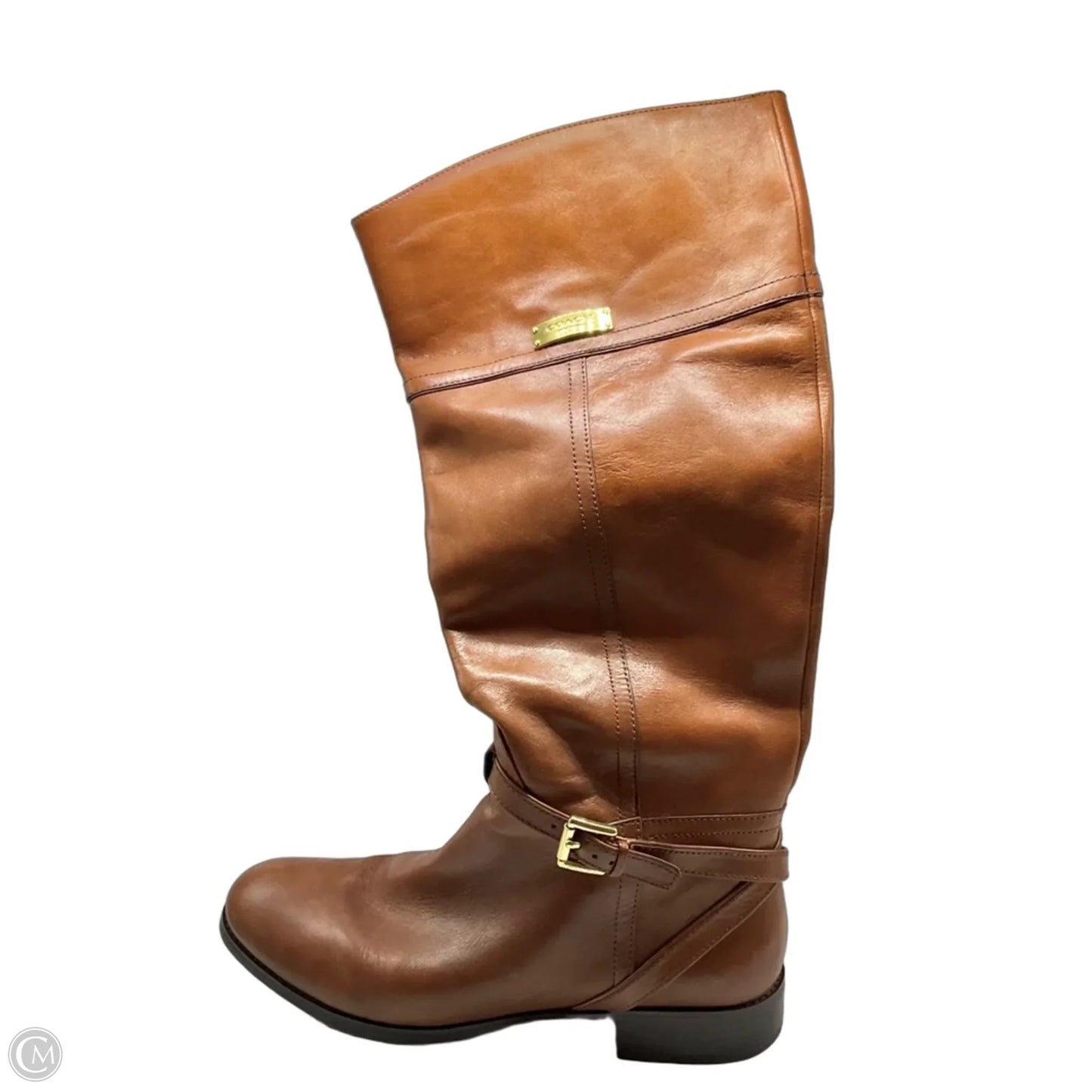 Boots Designer By Coach In Brown, Size: 11
