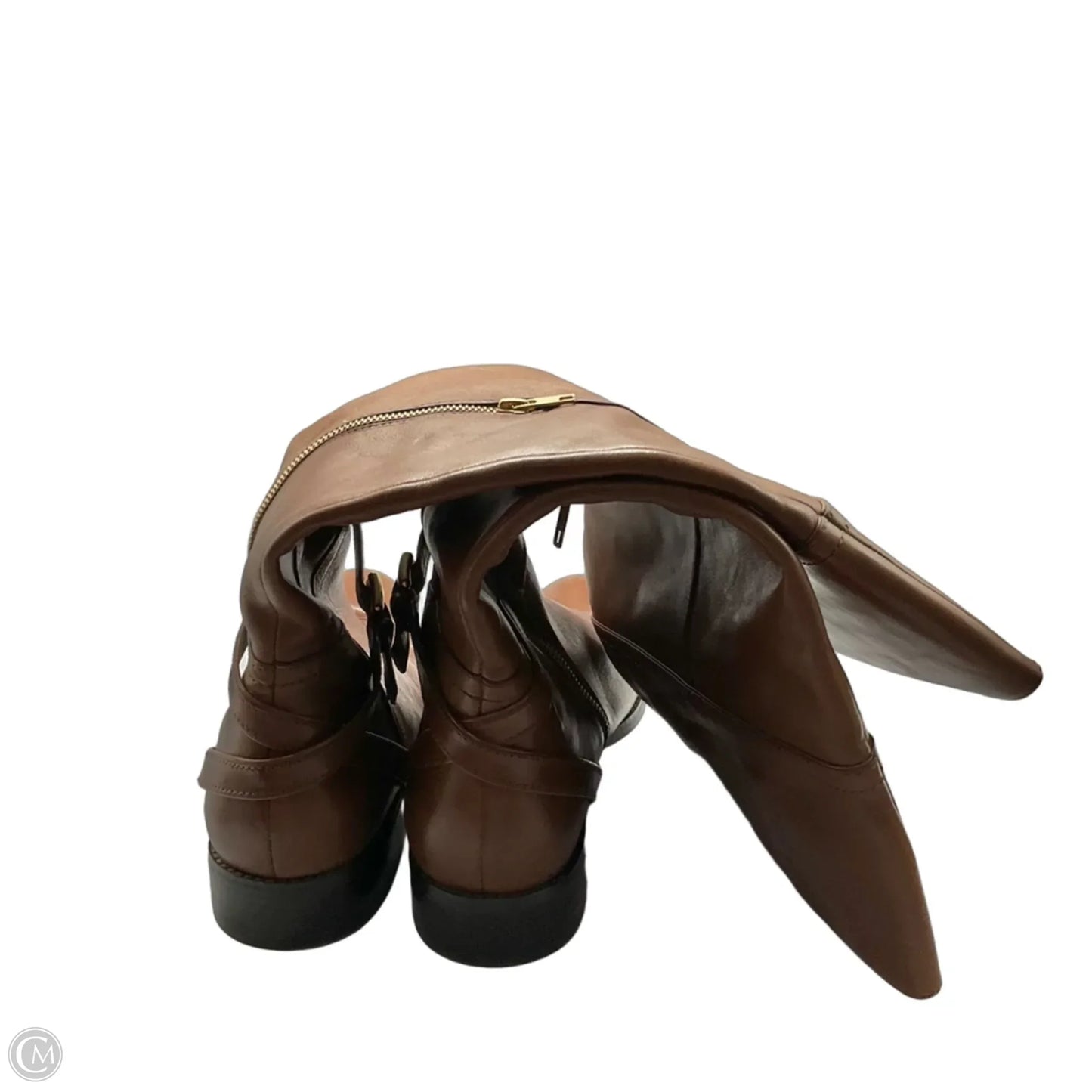 Boots Designer By Coach In Brown, Size: 11