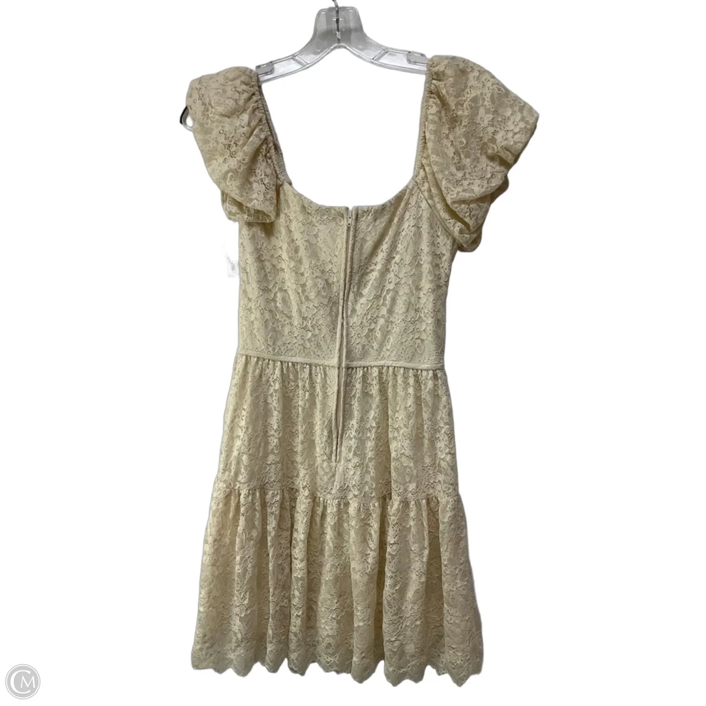 Dress Casual Short By Francesca’s In Cream, Size: Xs