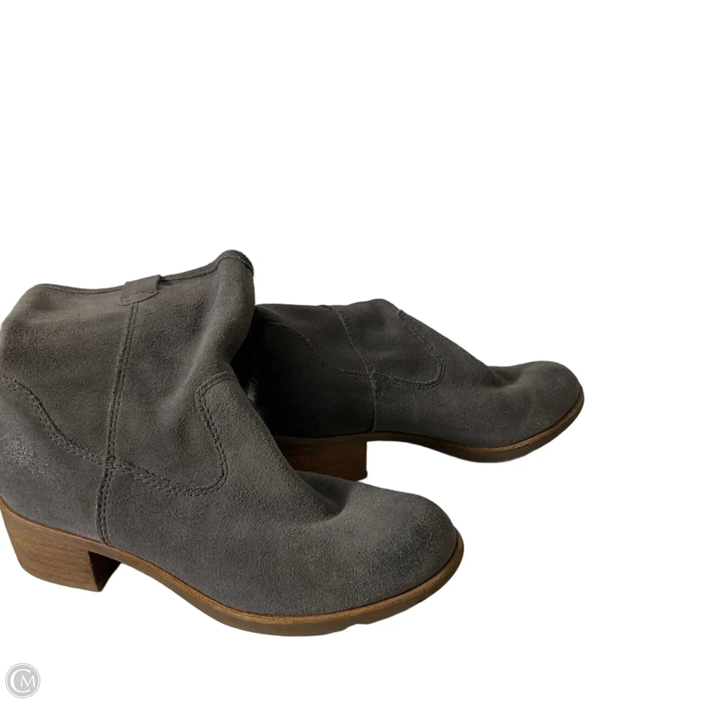 Boots Designer By Ugg In Grey, Size: 5.5