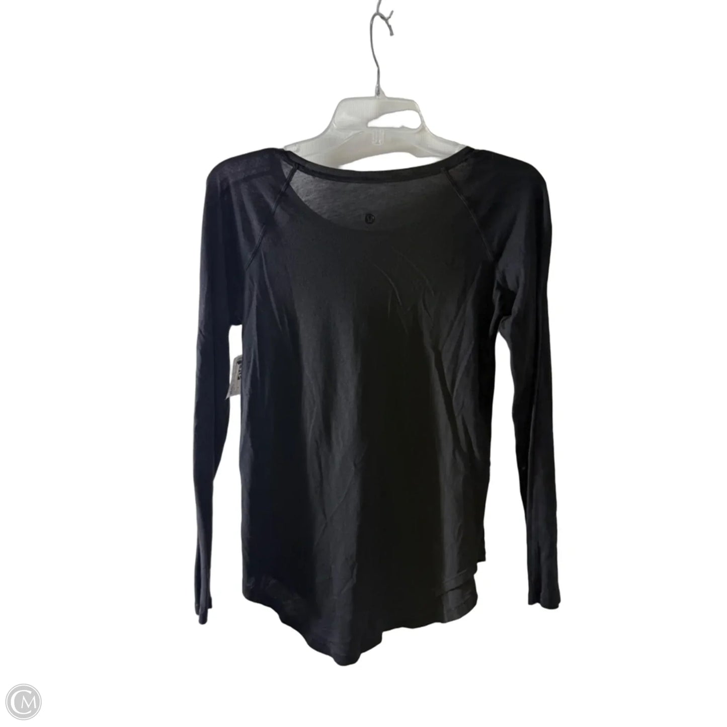 Athletic Top Long Sleeve Crewneck By Lululemon In Black, Size: 6