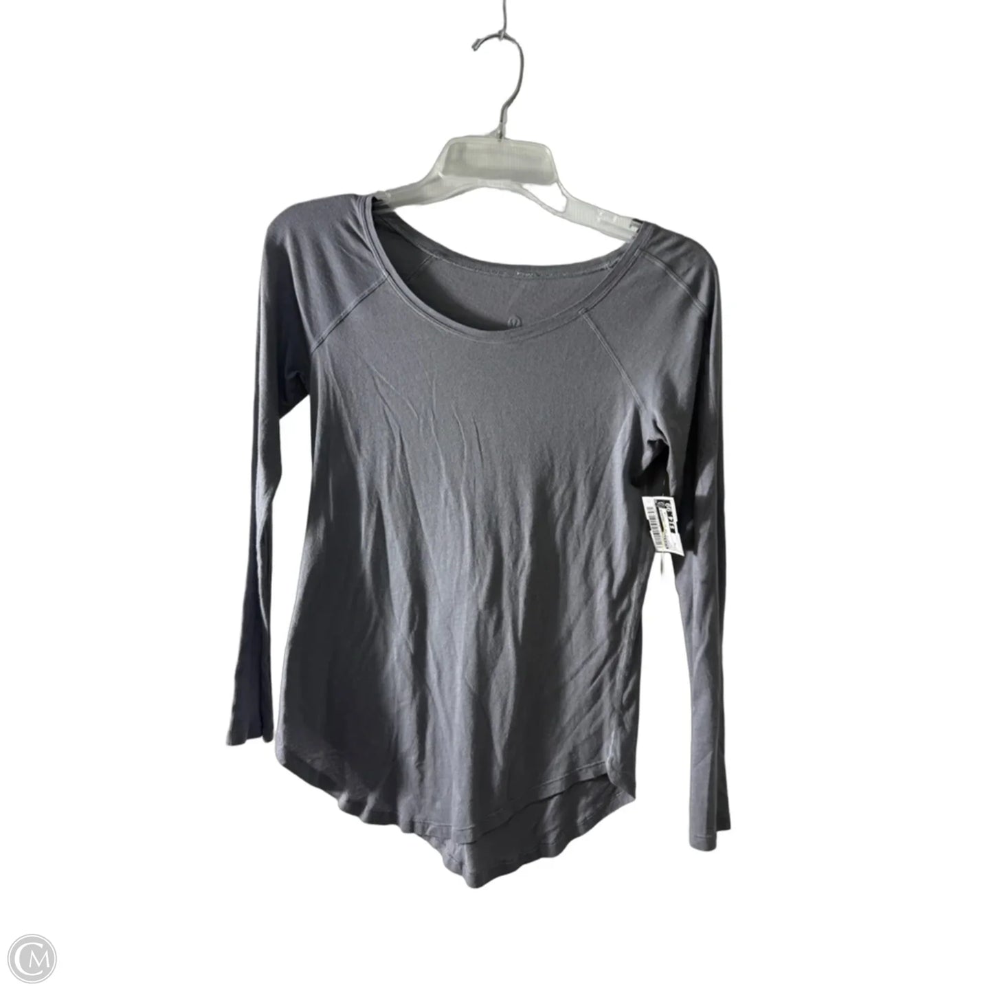 Athletic Top Long Sleeve Crewneck By Lululemon In Grey, Size: 6