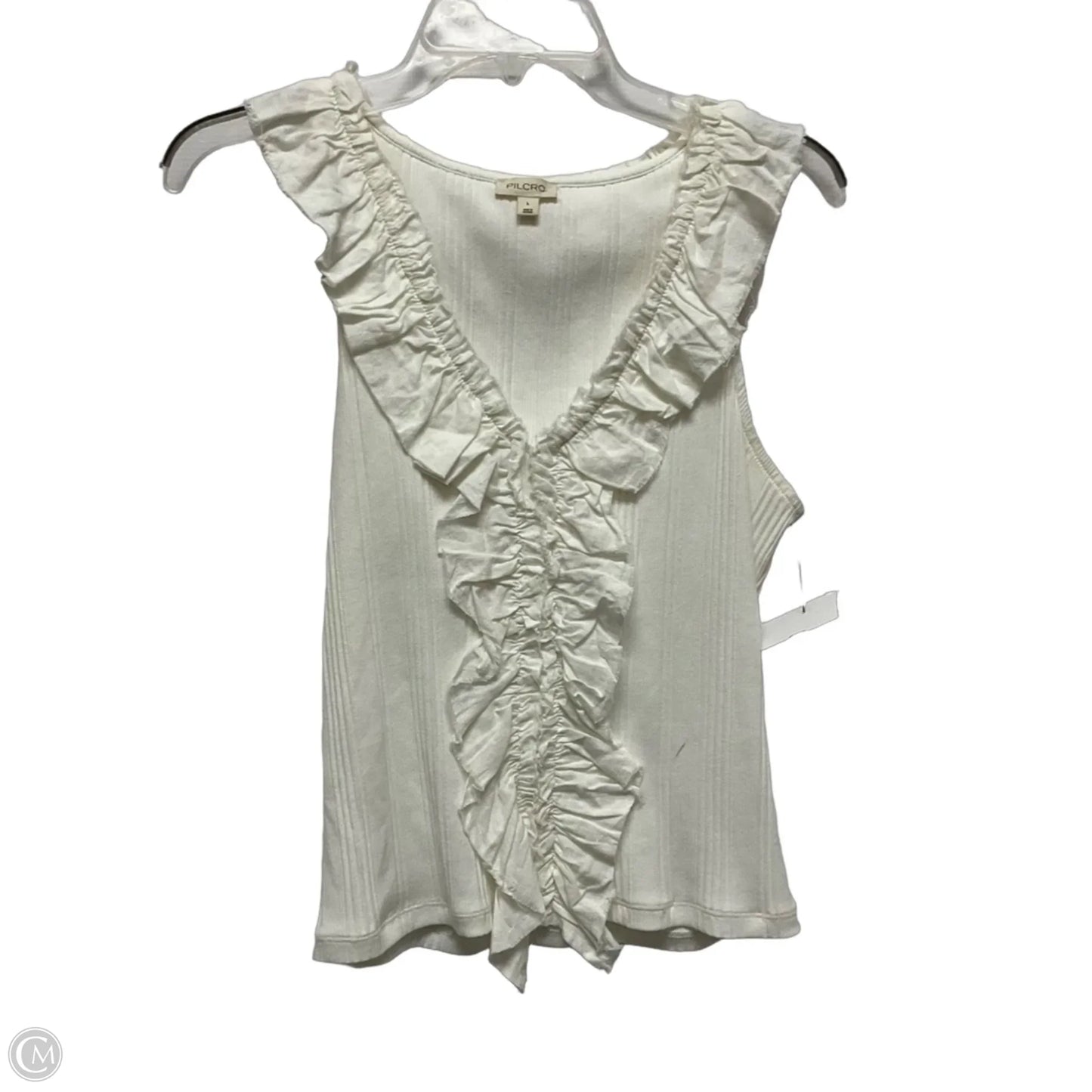 Top Sleeveless By Pilcro In White, Size: L