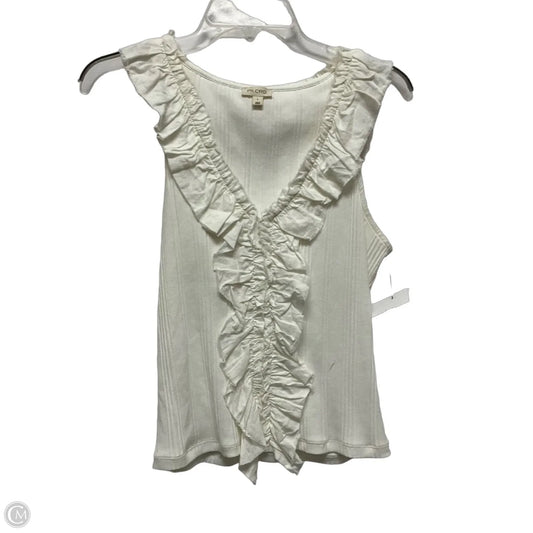Top Sleeveless By Pilcro In White, Size: L