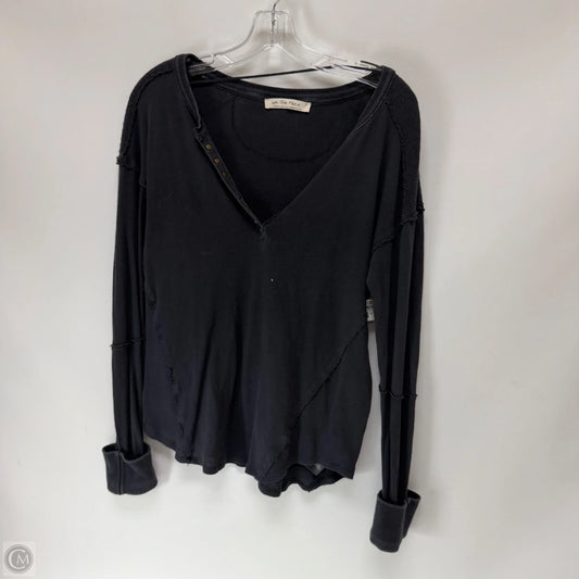 Top Long Sleeve By Free People In Black, Size: M