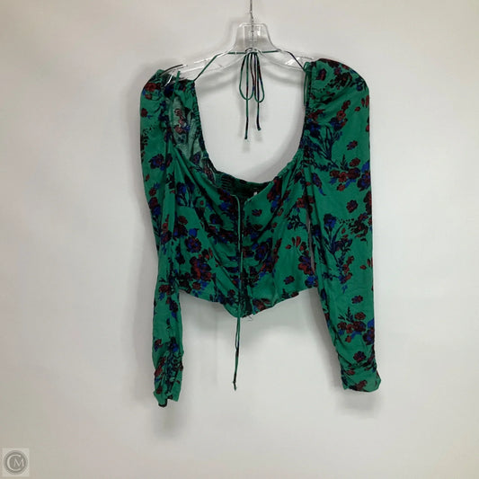 Top Long Sleeve By Free People In Green, Size: Xs