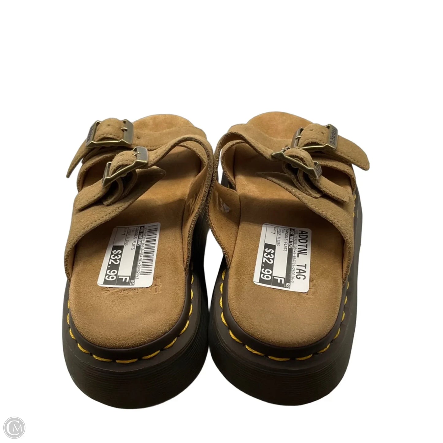 Sandals Flats By Dr Martens In Tan, Size: 7