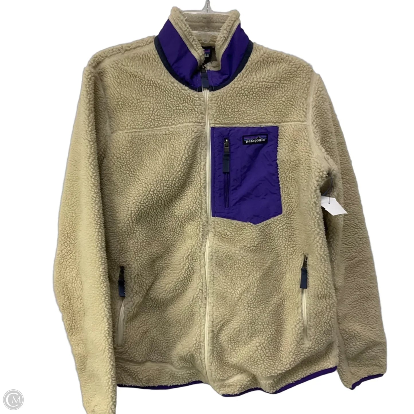 Jacket Fleece By Patagonia In Tan, Size: L