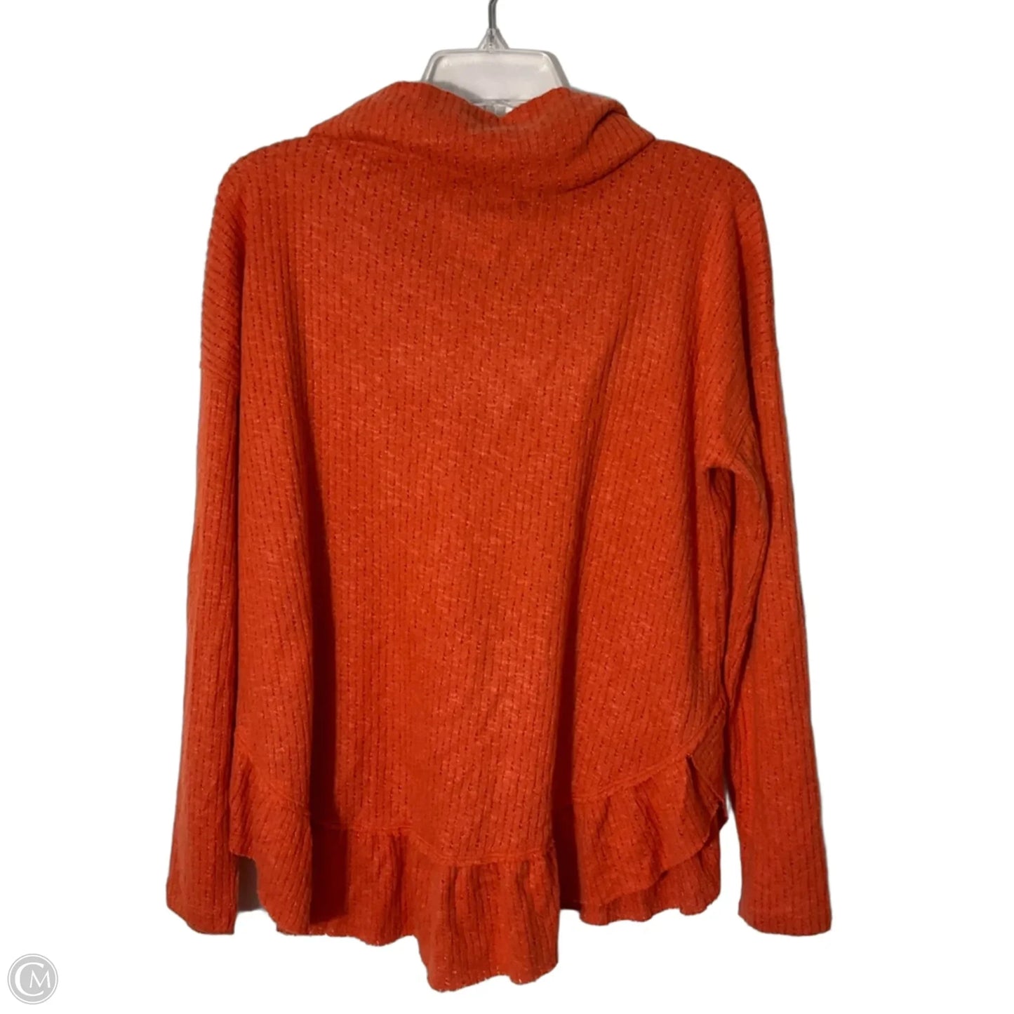 Top Long Sleeve By Maeve In Orange, Size: Xs
