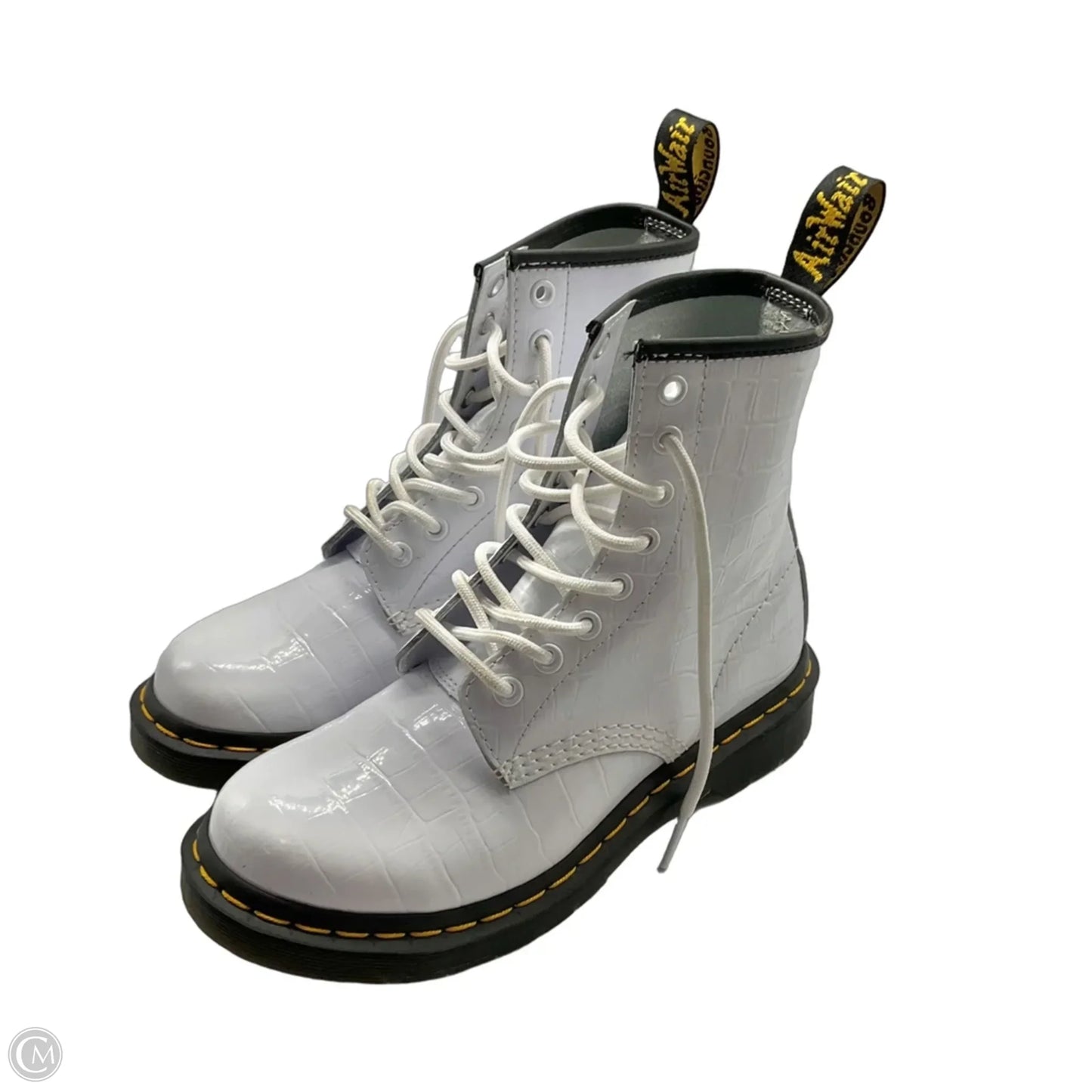 Boots Combat By Dr Martens In White, Size: 6