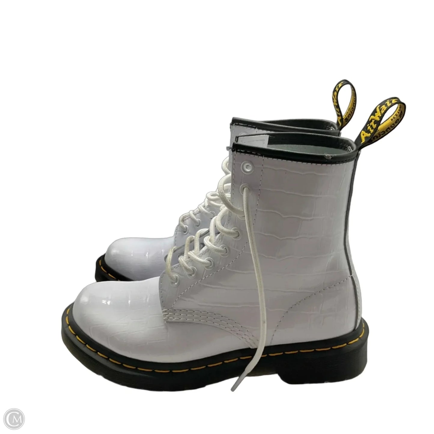 Boots Combat By Dr Martens In White, Size: 6