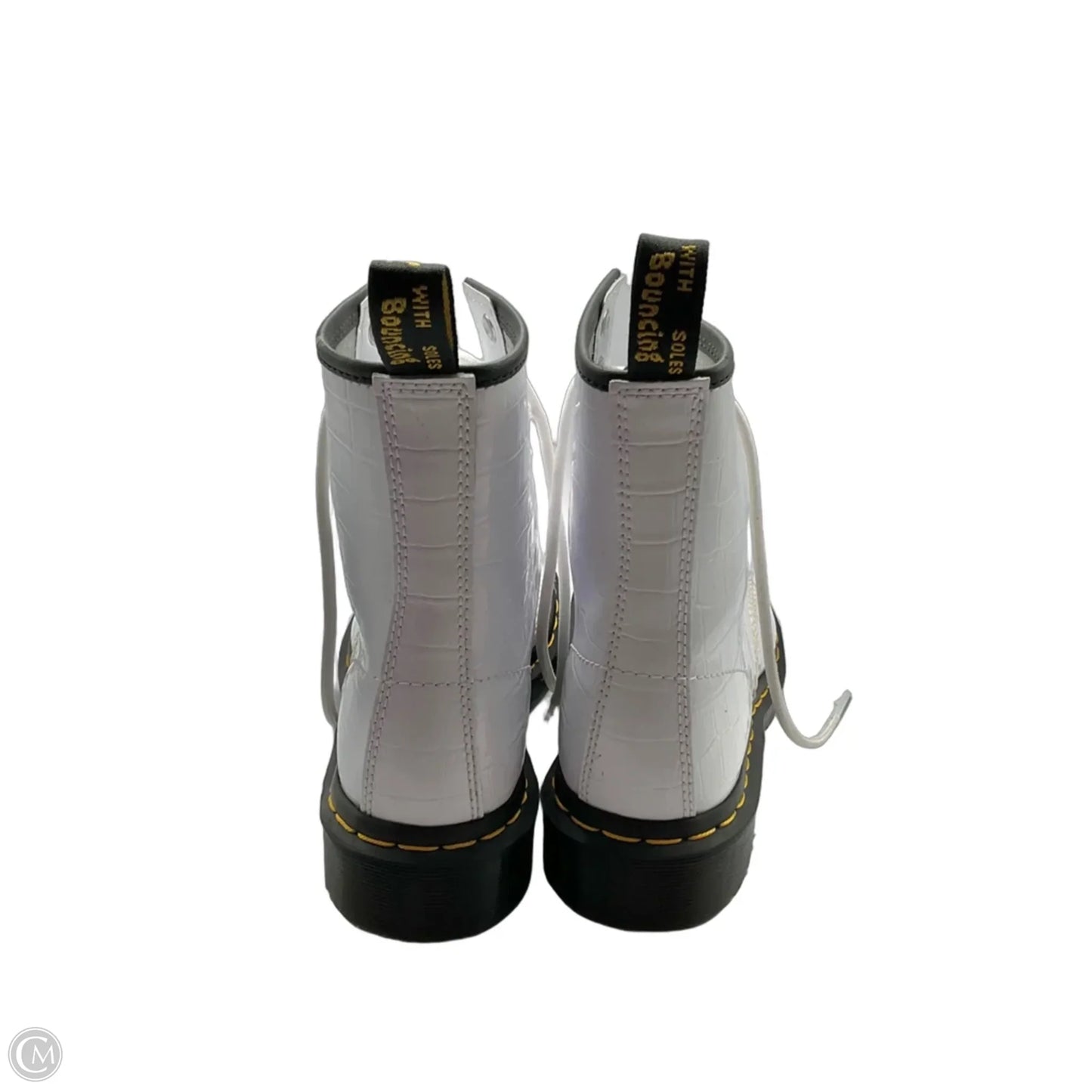 Boots Combat By Dr Martens In White, Size: 6