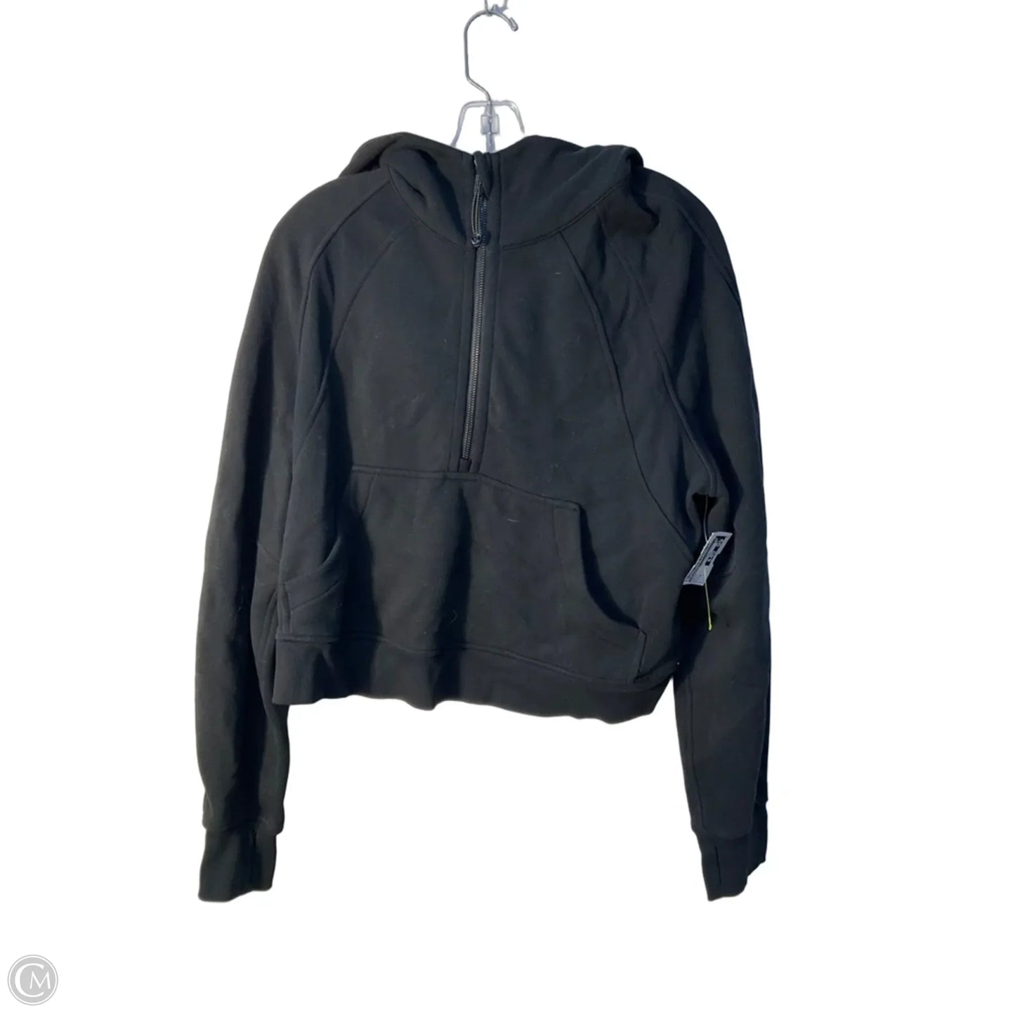 Athletic Sweatshirt Hoodie By Lululemon In Black, Size: M
