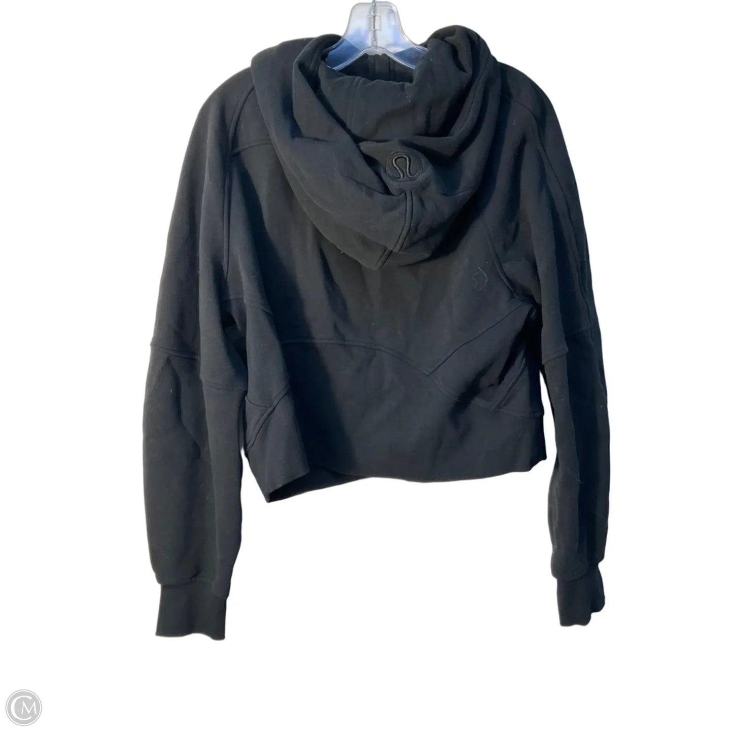 Athletic Sweatshirt Hoodie By Lululemon In Black, Size: M