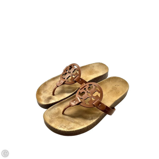 Sandals Designer By Tory Burch In Brown, Size: 7