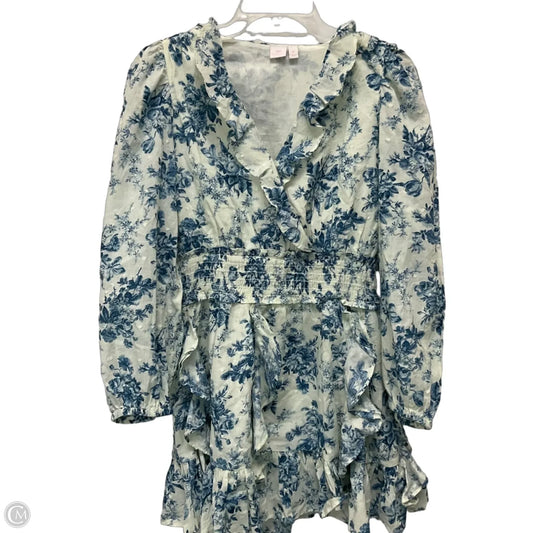 Dress Casual Short By Gap In Blue & White, Size: M