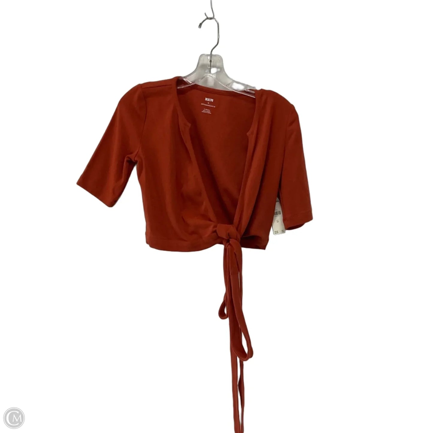 Top Short Sleeve By Maeve In Orange, Size: Xs
