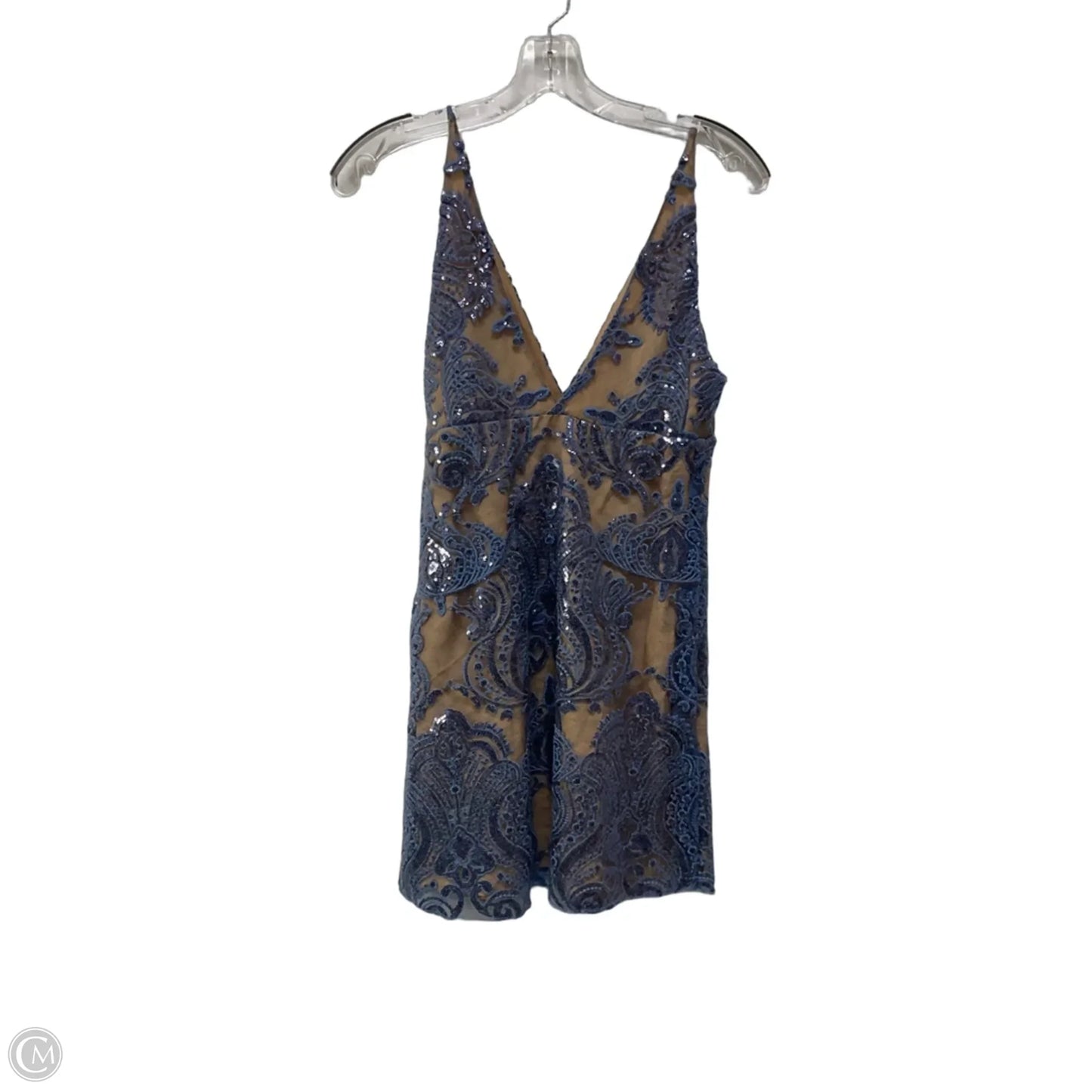 Dress Casual Short By Free People In Blue & Gold, Size: 4