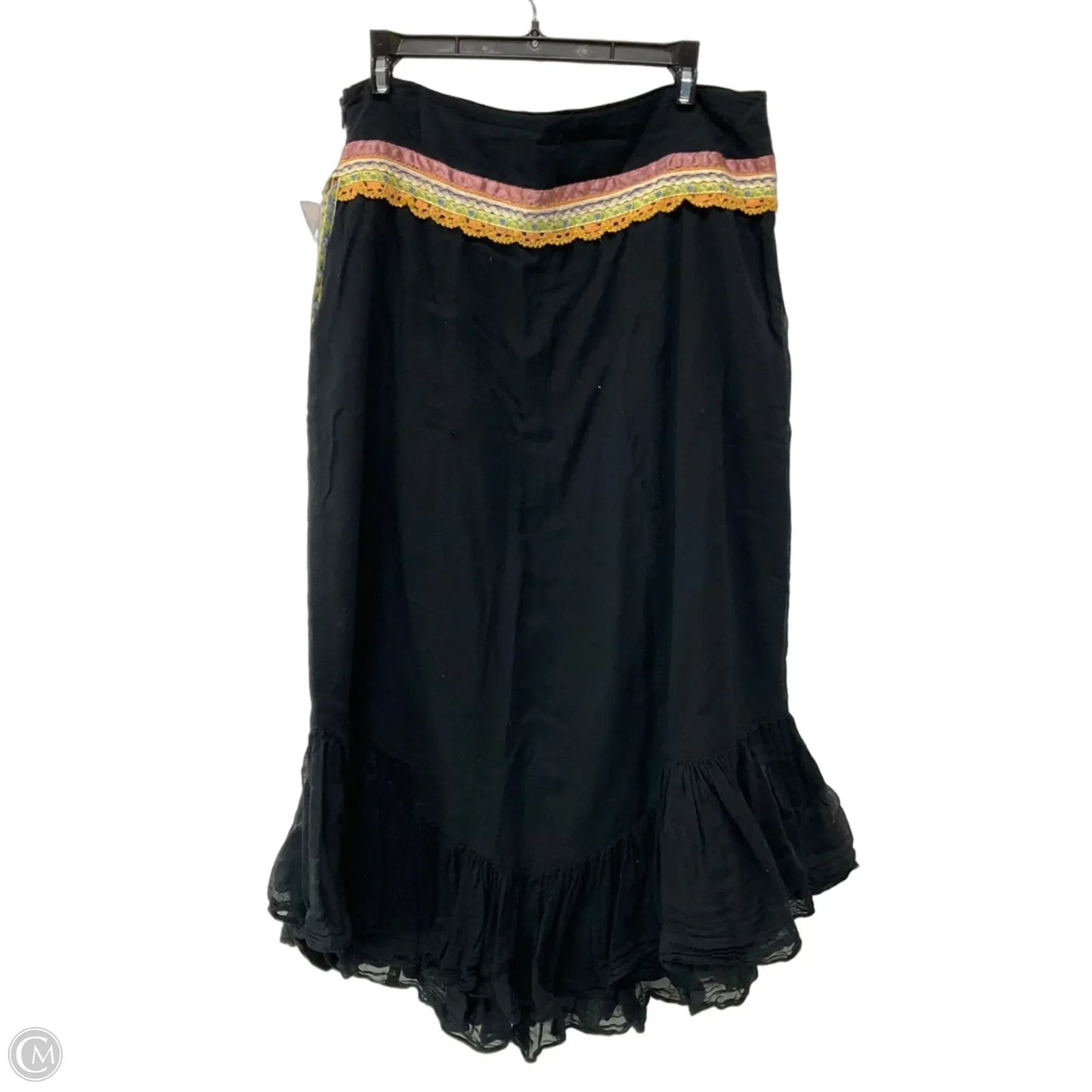 Skirt Maxi By Free People In Black, Size: 12
