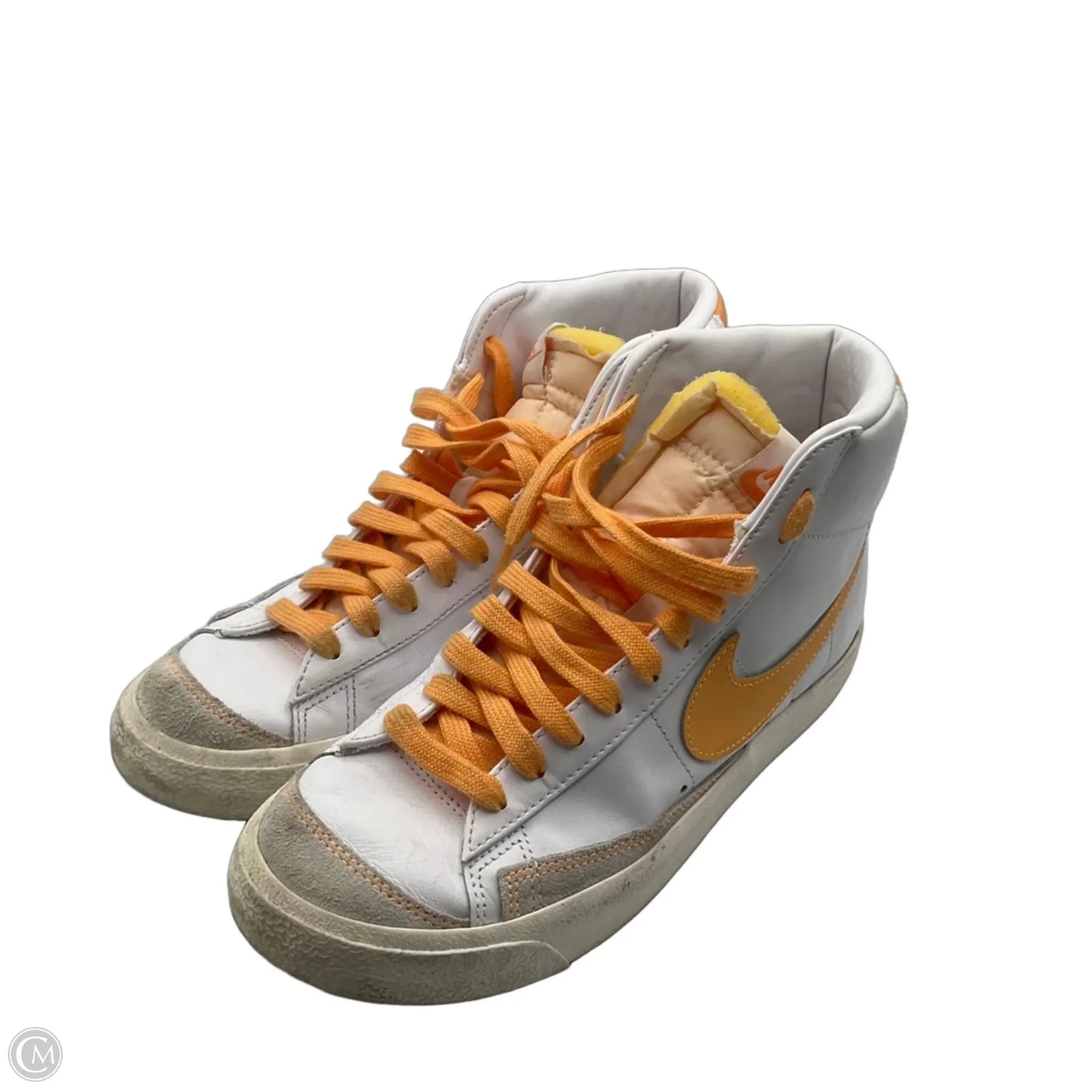 Shoes Sneakers By Nike In Orange & White, Size: 8