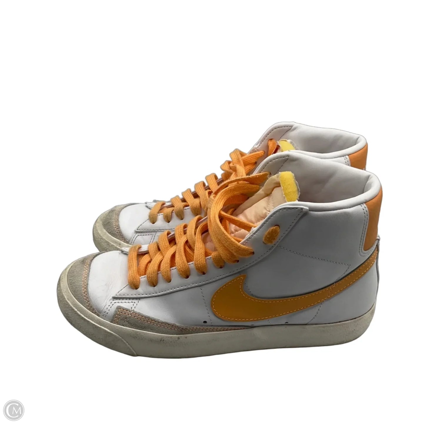 Shoes Sneakers By Nike In Orange & White, Size: 8