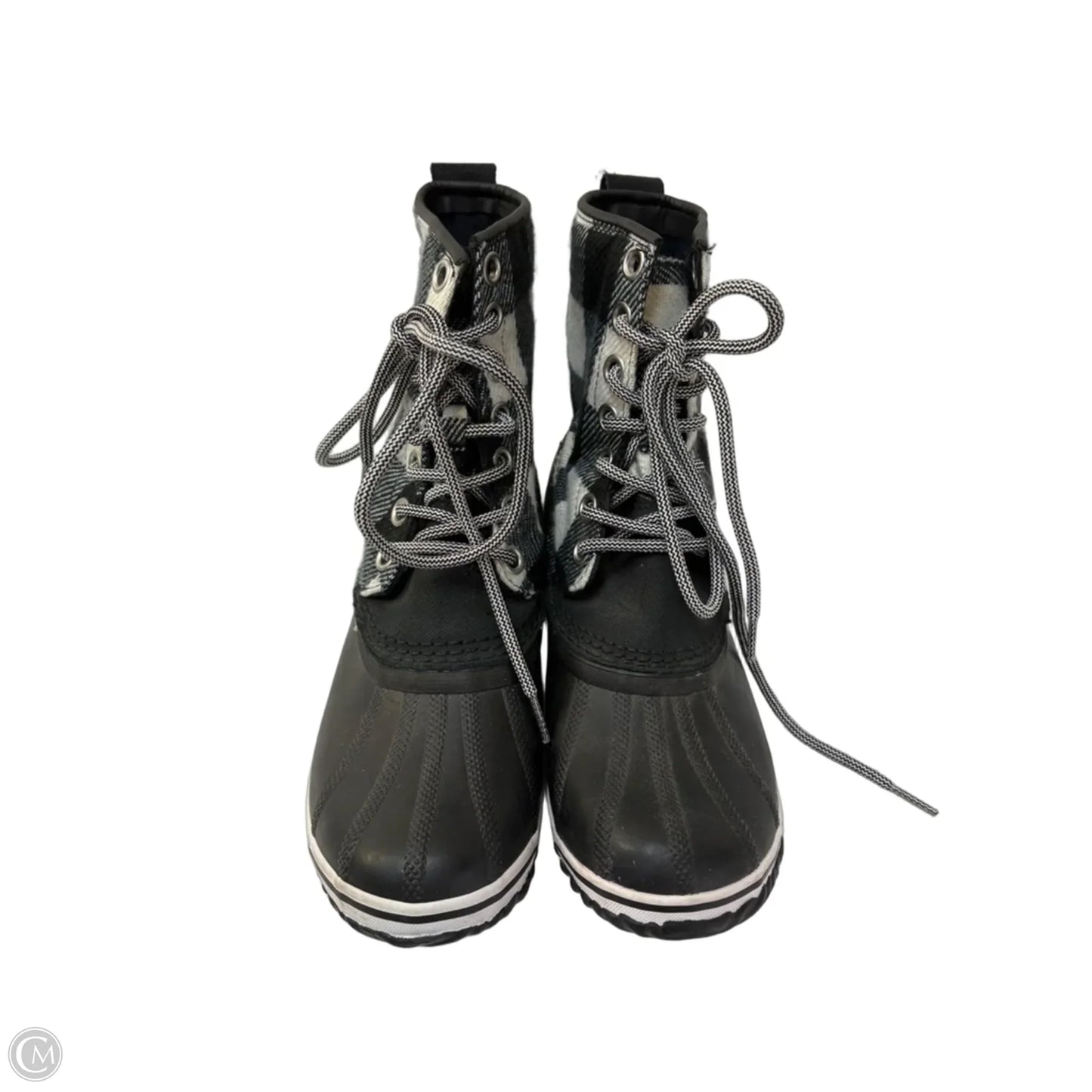 Boots Snow By Sorel In Black & White, Size: 9