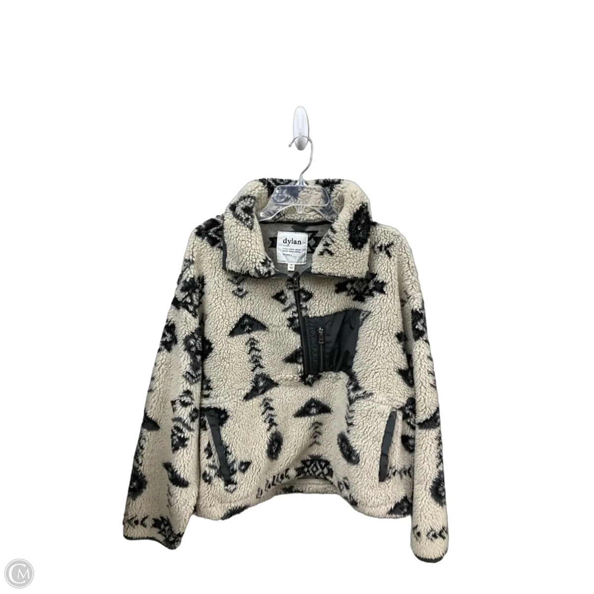 Sweatshirt Collar By Dylan In Beige, Size: Xl