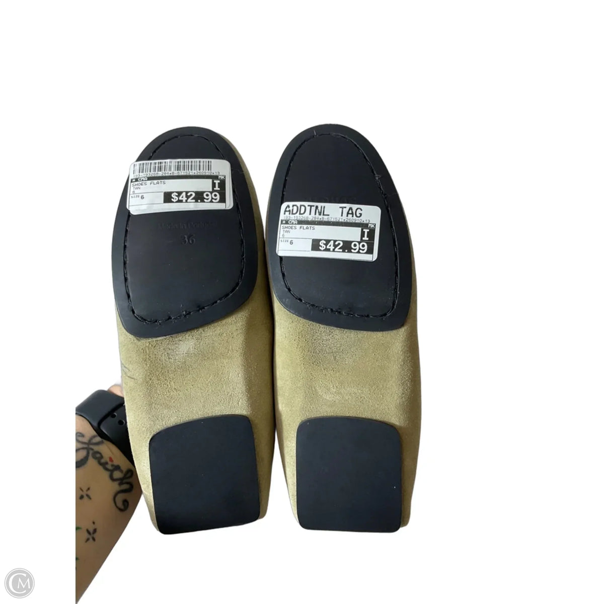 Shoes Flats By Cma In Tan, Size: 6