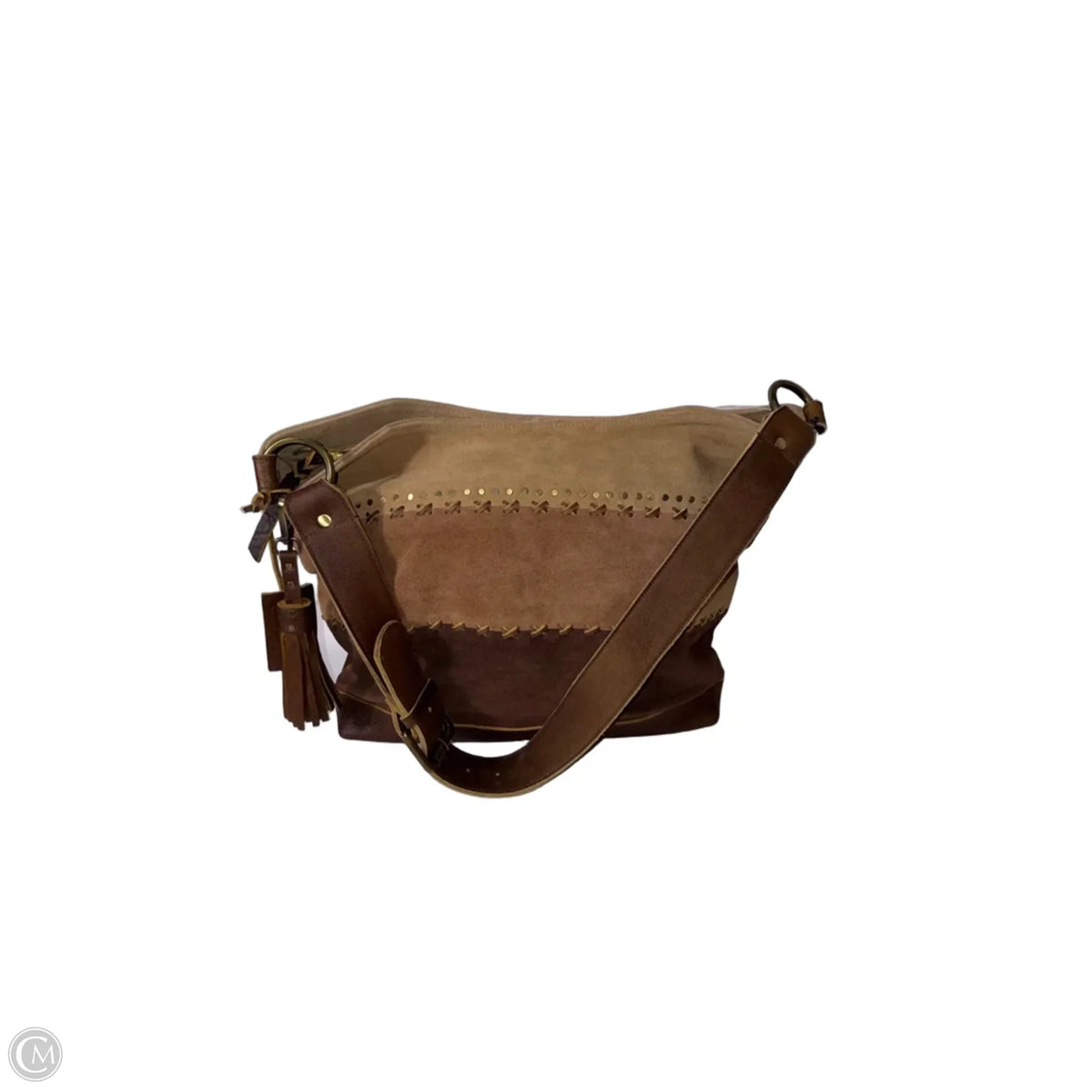Handbag Leather By Cmc, Size: Medium