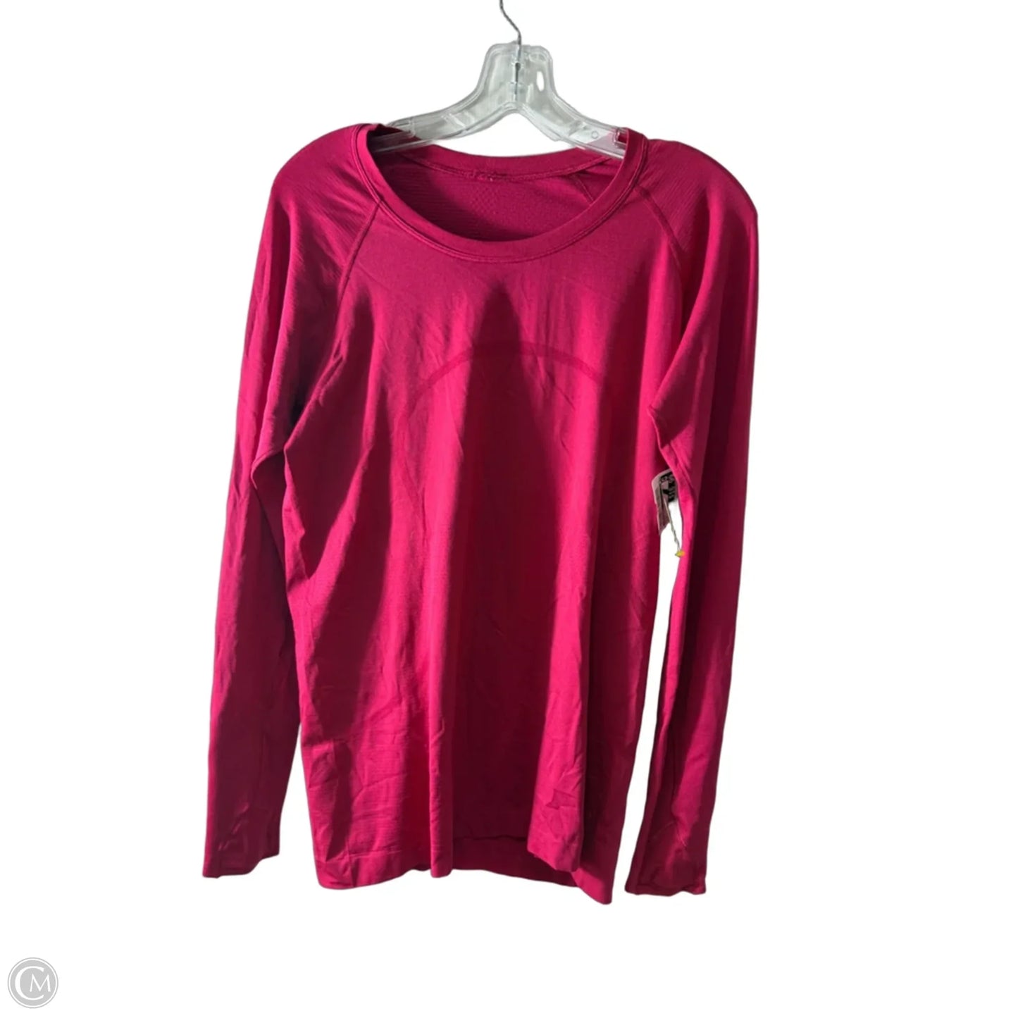 Athletic Top Long Sleeve Crewneck By Lululemon In Pink, Size: 12