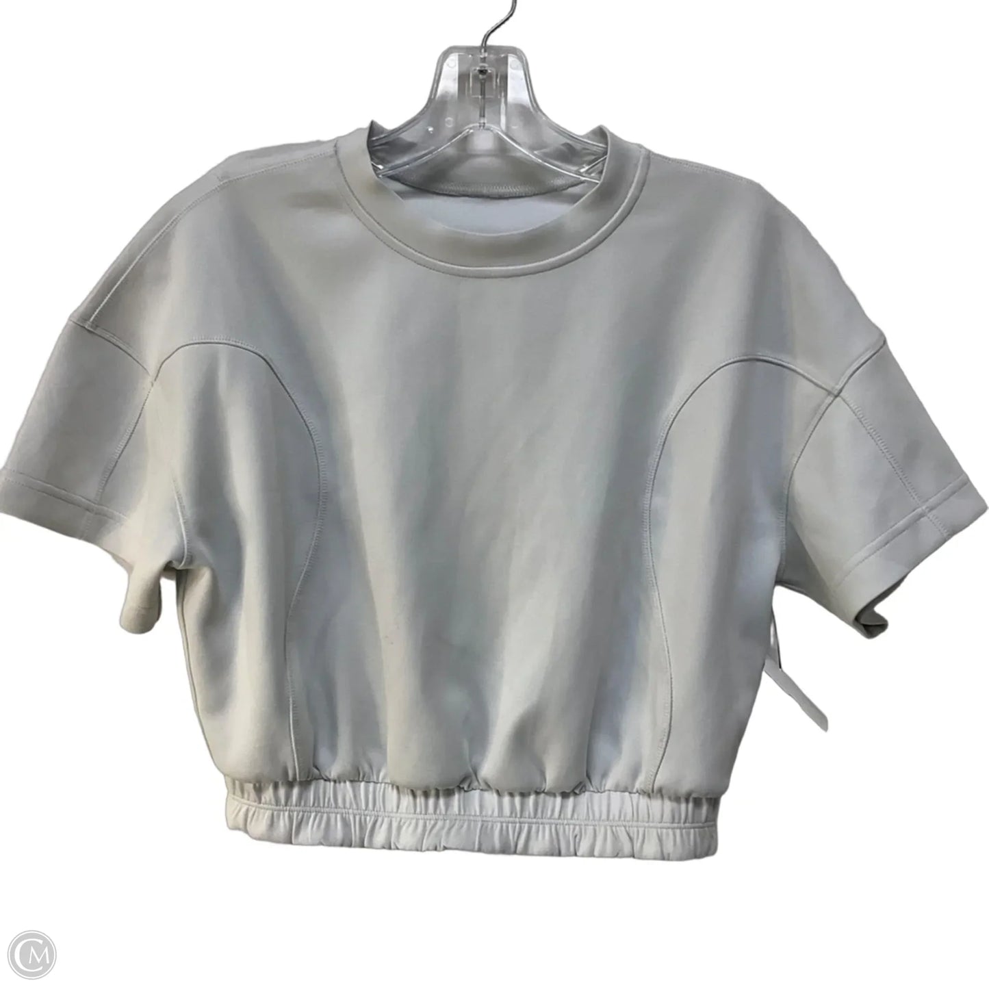 Top Short Sleeve By Lululemon In Grey, Size: 4