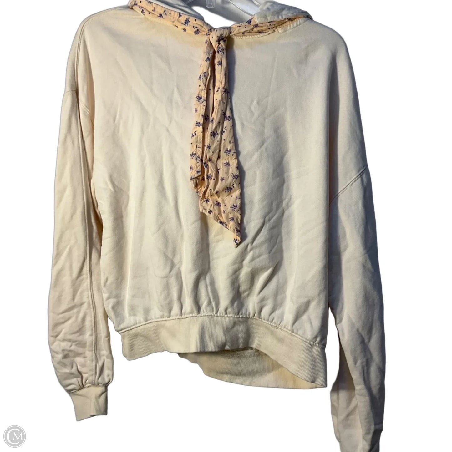 Sweatshirt Hoodie By Free People In Cream, Size: S