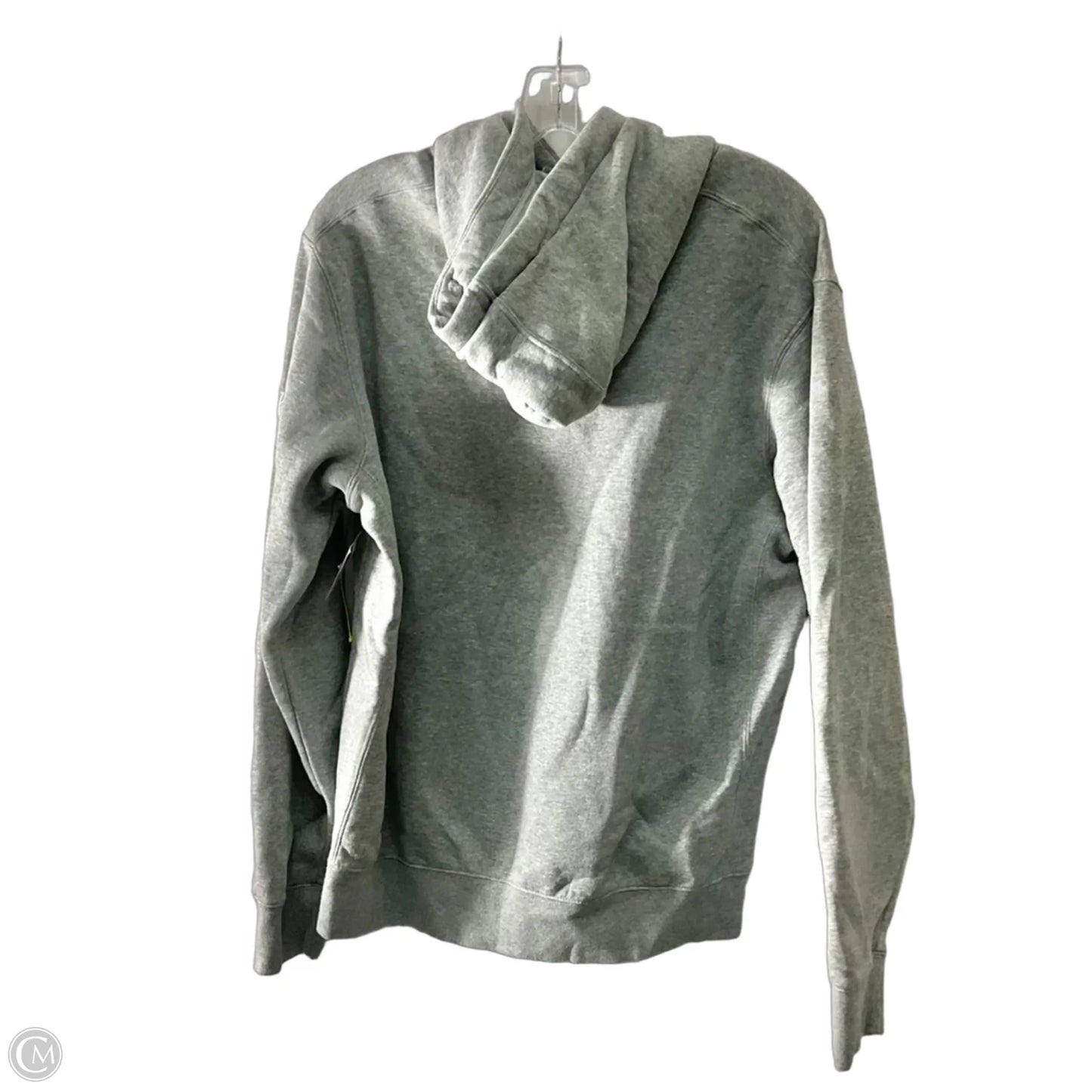 Athletic Sweatshirt Hoodie By Nike Apparel In Grey, Size: M
