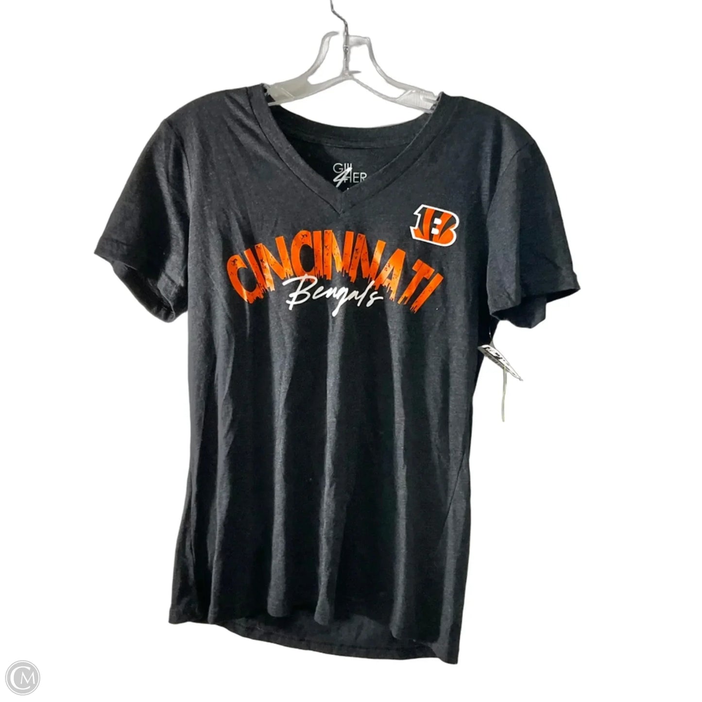 Top Short Sleeve By Cmc In Grey, Size: M