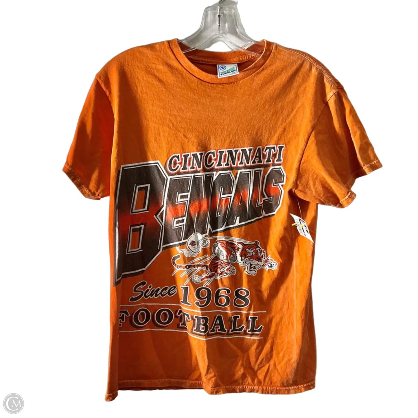 Top Short Sleeve Basic By Cmc In Orange, Size: M