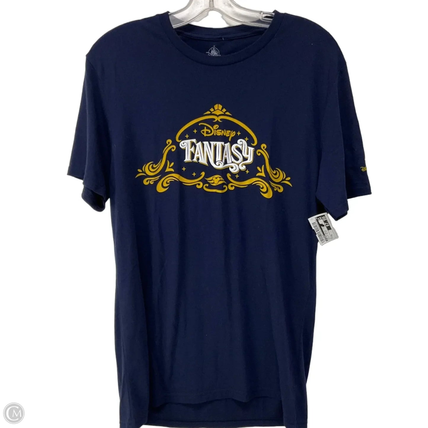 Top Short Sleeve Basic By Disney In Blue & Yellow, Size: M