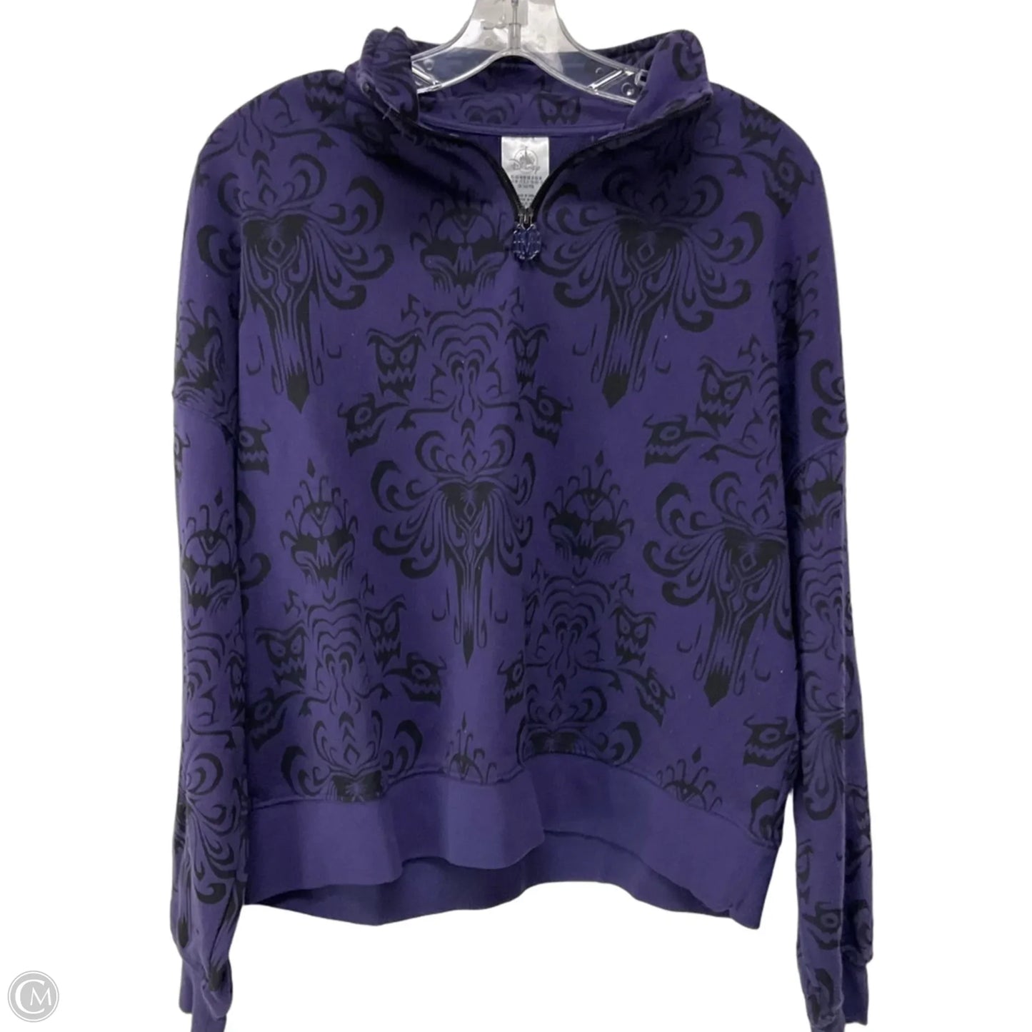 Athletic Jacket By Disney In Black & Purple, Size: M