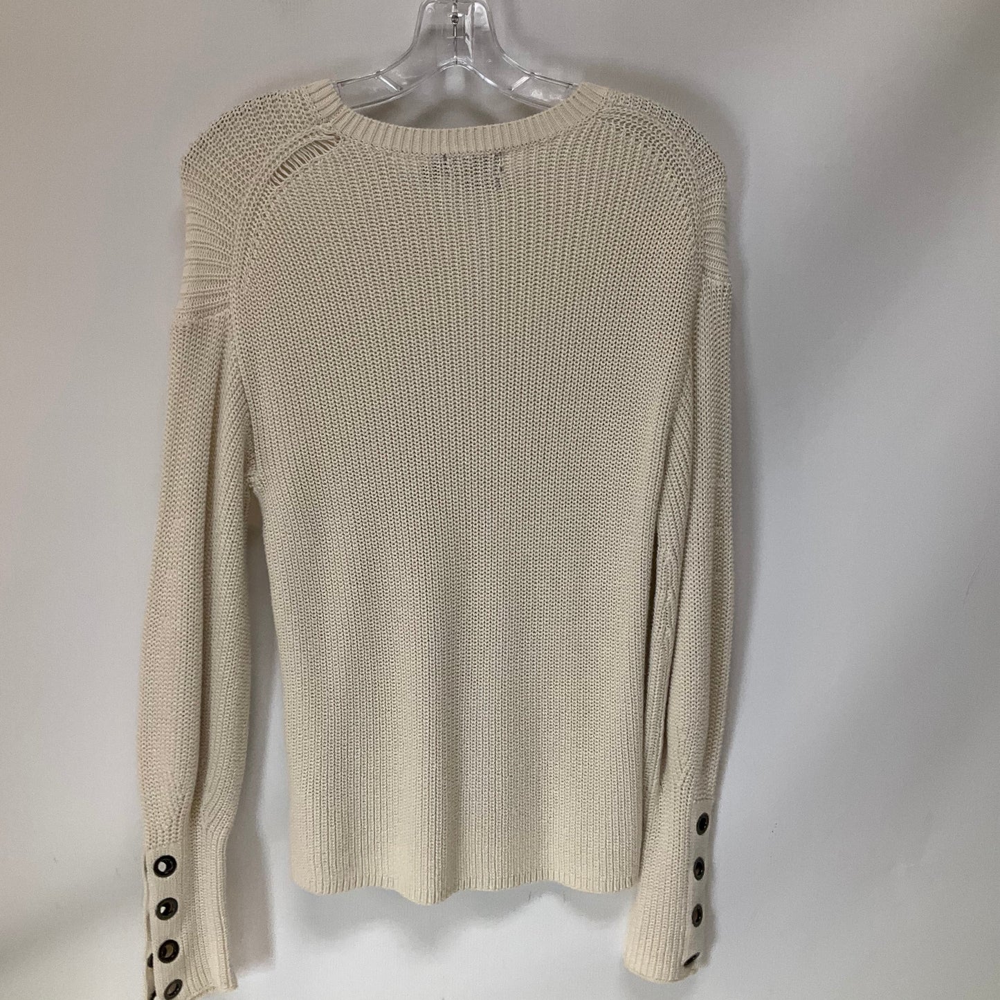 Top Long Sleeve By Polo Ralph Lauren In Ivory, Size: M