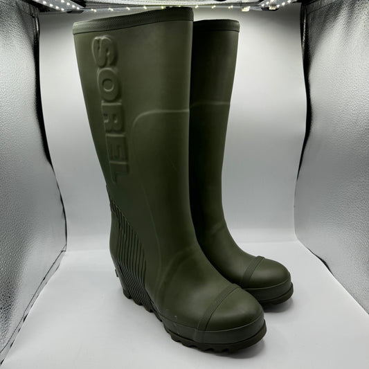 Boots Rain By Sorel In Green, Size: 8.5