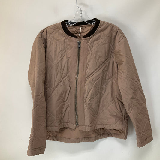 Tan Jacket Puffer & Quilted Free People, Size S