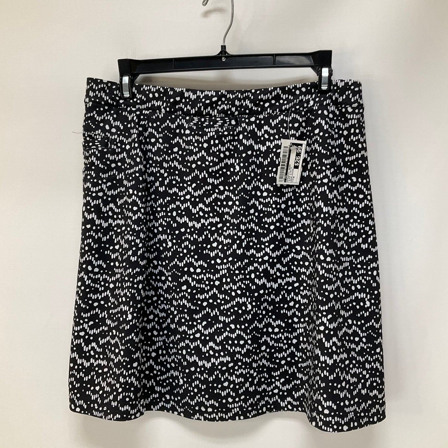 Black & White Athletic Skort Cma, Size M