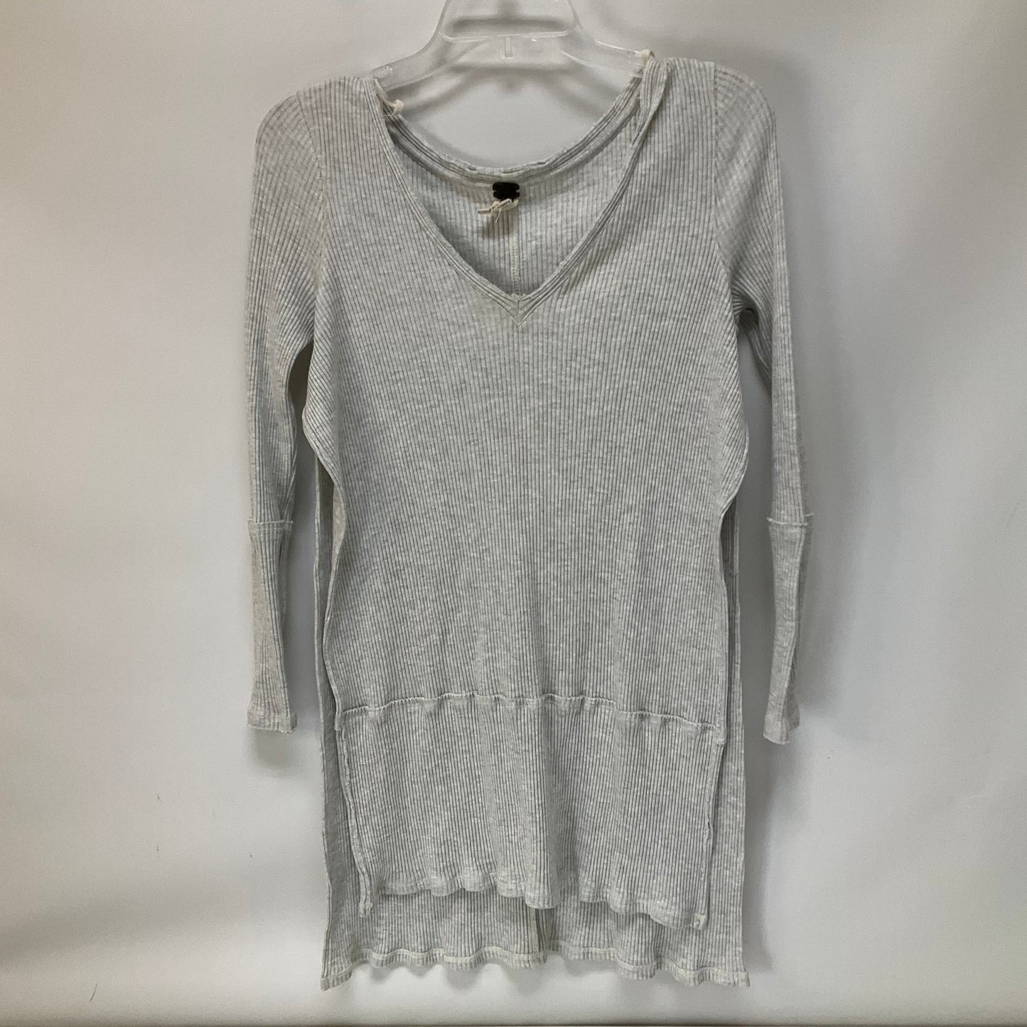 Grey Top Long Sleeve Free People, Size S