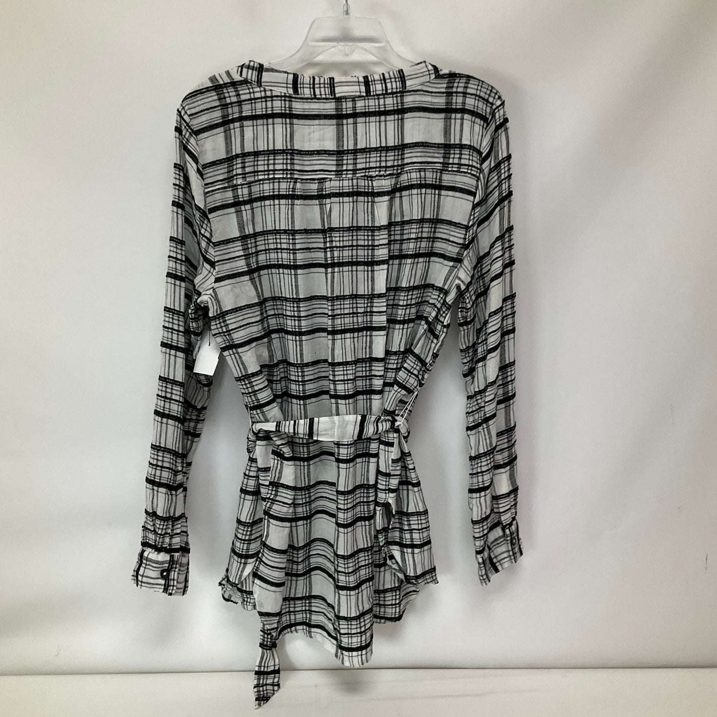 Black & White Top Long Sleeve Anthropologie, Size Xl