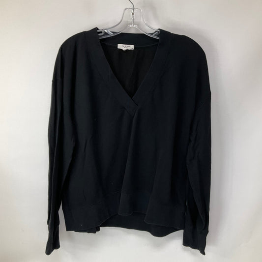 Top Long Sleeve By Rag And Bone In Black, Size: M