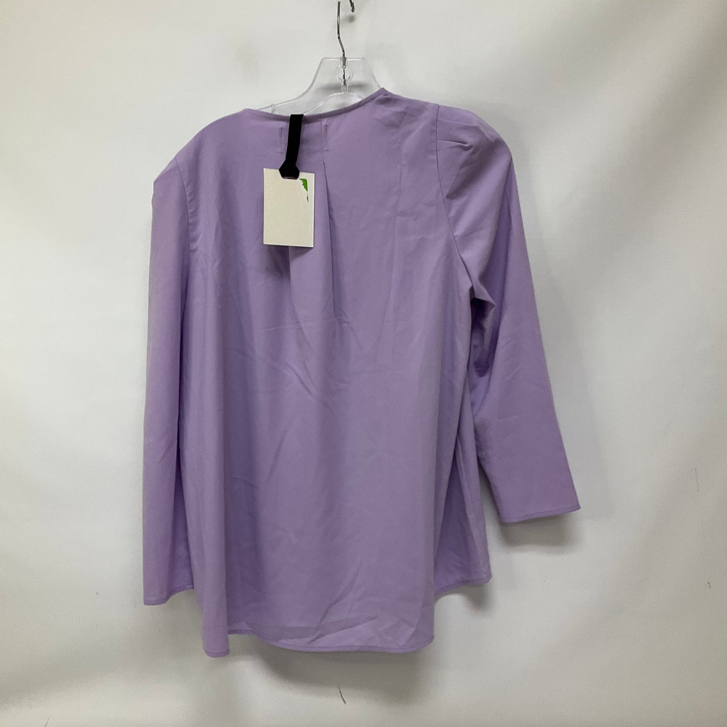 Top Long Sleeve By Cmb In Purple, Size: L