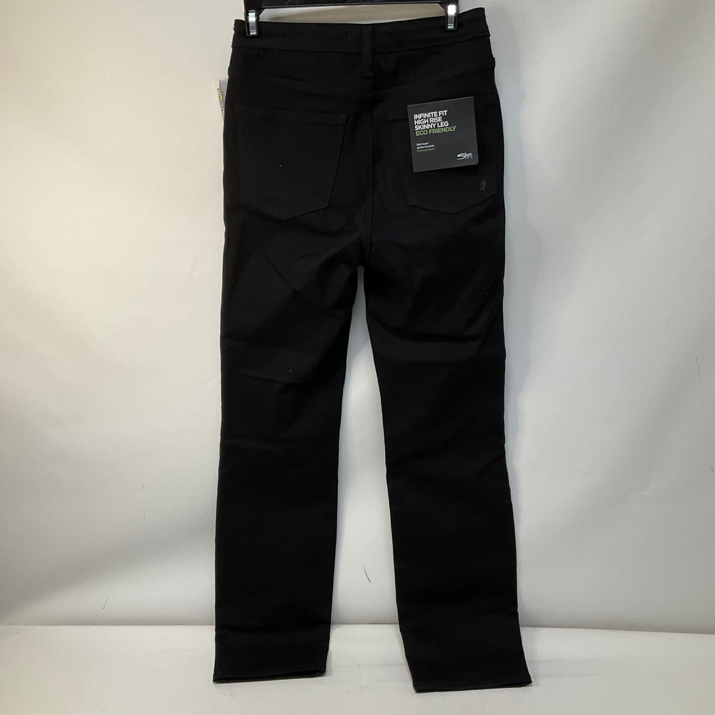 Jeans Straight By Silver In Black Denim, Size: M