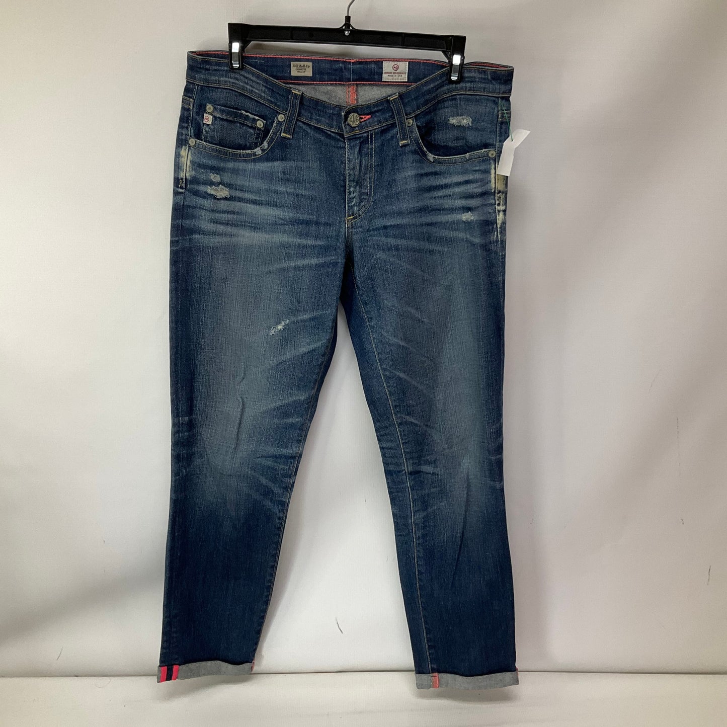 Jeans Boyfriend By Adriano Goldschmied In Blue Denim, Size: 8