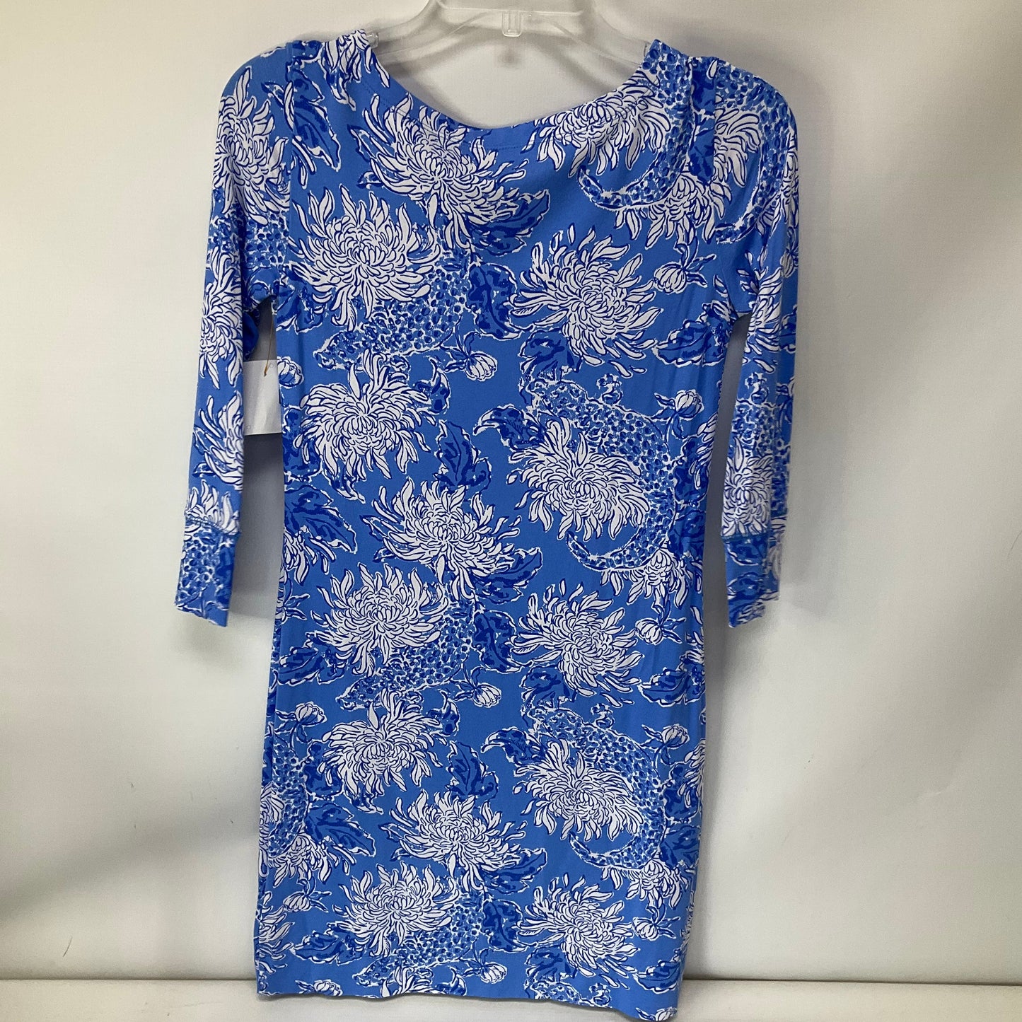 Dress Casual Midi By Lilly Pulitzer In Blue & White, Size: Xs