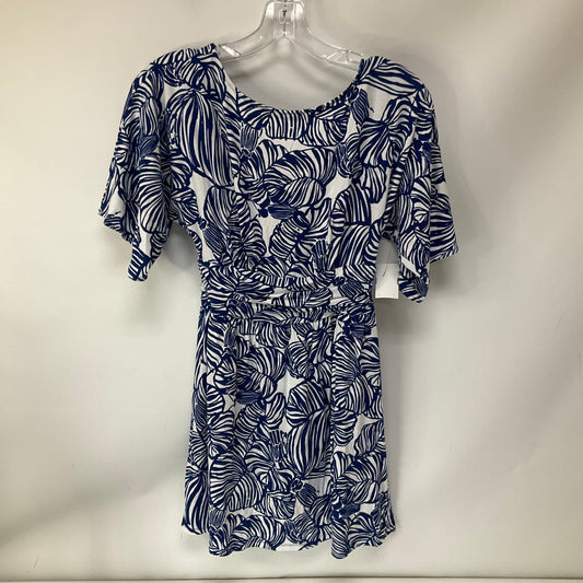 Dress Casual Short By Lilly Pulitzer In Blue & White, Size: Xxs