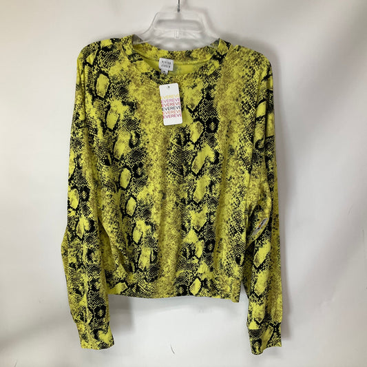 Top Long Sleeve Basic By Peyton Jensen In Snakeskin Print, Size: M